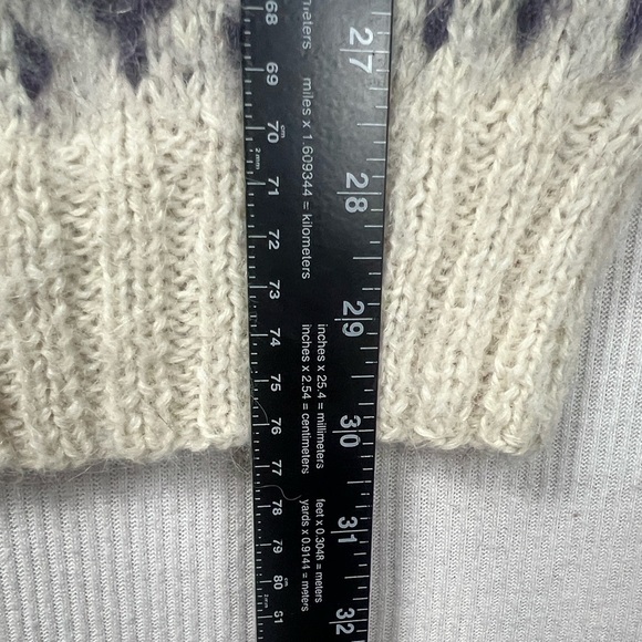 Alpaca Imports 100% Wool Fair Isle Sweater Unisex M-Small W-Med Handmade in Peru - Picture 7 of 7